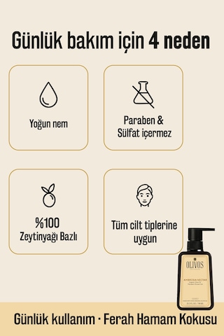 Olivos Zeytinyağlı Mandalina Kokulu Banyo Duş Jeli 4 x 750 ML