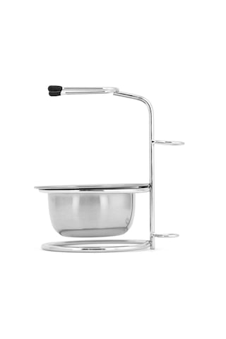 Moveevo Erkekler İçin 3'lü Metal Tıraş Seti: Askılık, Sabunluk & Sakal Takımı