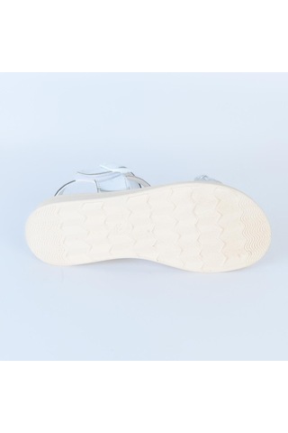 Poliva 4560 Düz Simli Kız Çocuk Sandalet Gümüş