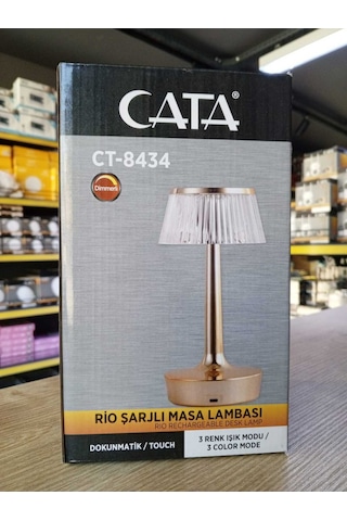 Rio 3 Renk Mod'lu Dekoratif Dokunmatik Şarjlı Masa Lambası Ct-8434 Sarı