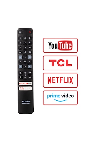 Tcl Rm-l1673 V2 Netflix - Prime Video - Tcl Chanel - Youtube Tuşlu Tcl Lcd Led Tv Kumanda