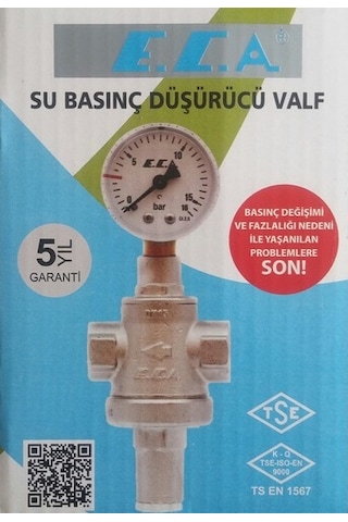 Eca Basınç Düşürücü (Manometreli) 3/4''