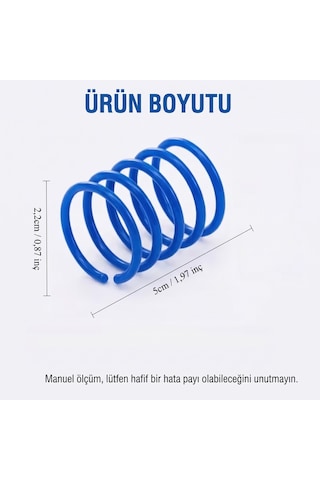Bakgelal Renkli Spiral Yay Kedi Oyuncağı Seti 4'lü - Esnek Hareketli Eğlenceli Kedi Yay Oyun Seti - 9030911011810