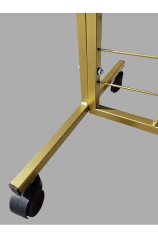 90x190 Cm Ayaklı Tel Pano, Gold Renkli, Telefon Aksesuar Standı, Duvar Panosu, Mağaza Askılığı, Çok Amaçlı Stant
