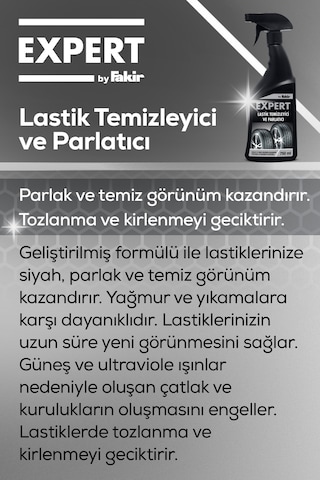 Expert by Fakir Lastik Temizleyici ve Parlatıcı Sprey 750 ML