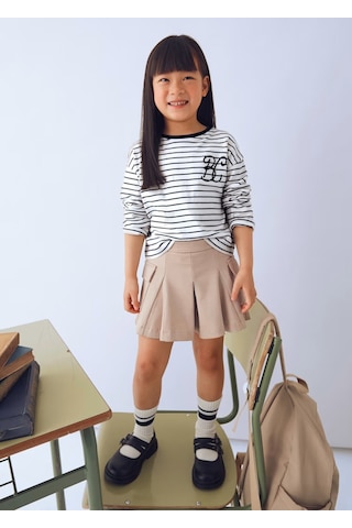 Mayoral Kız Çocuk Şort Etek 4910 Bej