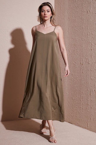 Fashion Friends Bayan Elbise 25y0501k1 Haki Haki