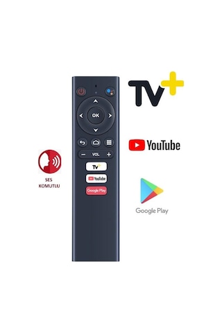 Turkcell Tv Plus+ready 4k Android Tv Box Uzaktan Kumandası Ses Komutlu
