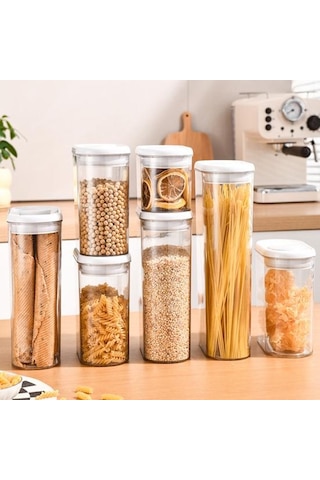 Hava Geçirmez Gıda Saklama Kabı Kapaklı Mühürlü Kavanoz Gıda Sınıfı Bpa İçermez Diğer