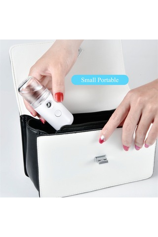 Monyee Mini Taşınabilir Nano Sprey Nemlendirici, 30ml Su Tankı, Derin Nemlendirme, Usb Şarjlı, Kuru Cilt Bakımı, Pembe