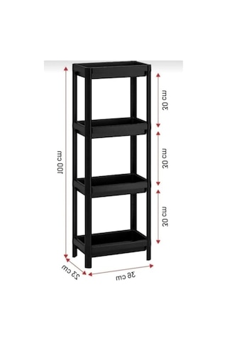 4 Katlı Plastik Organizer, Kolay Montaj Ve Kullanım İçin Aahşap