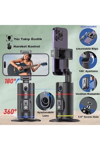 Otomatik Yüz Takip Eden Uzaktan Kumandalı Tripod