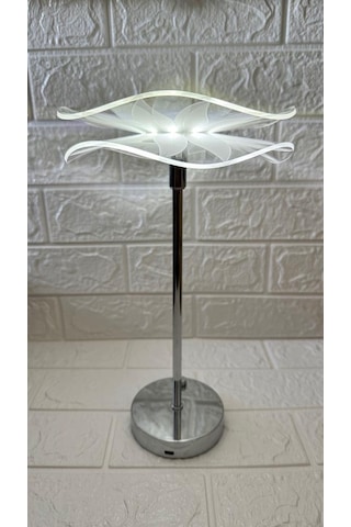 Lw-17 Şarjlı Ayçiçek Kristal Elmas Masa Lambası Dokunmatik Romant