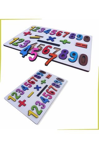 Ahşap Sayılar Puzzle