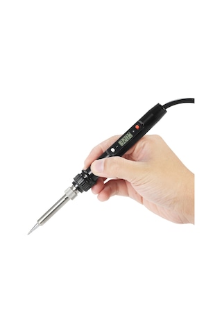 Geeroyoo 80w Siyah Lcd Ekranlı Isıtıcı Ucu Ayarlanabilir Elektrikli Lehim Demiri - 110v Abd Standardı