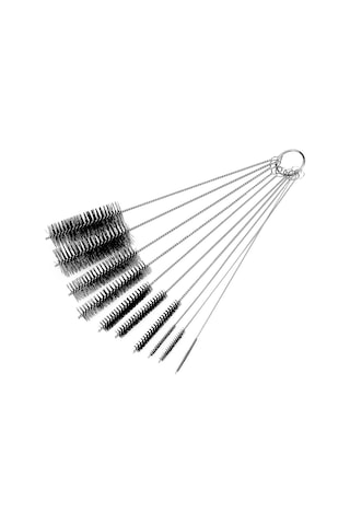 10 Adet Tüp Temizleme Fırçası, Cam Şişe Temizleme Fırçası