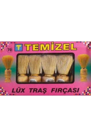 Temizel 70 Orta Ağaç Sakal Fırçası Kahverengi