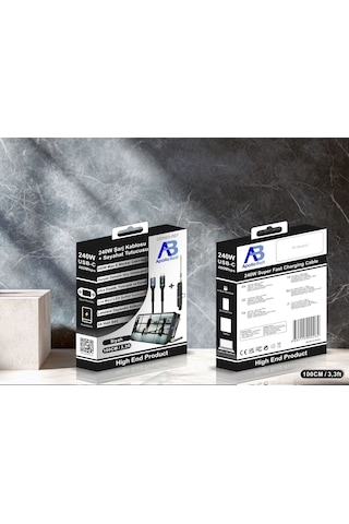 Apollobell Cch23-007 240w Şarj Kablosu + Seyahat Tutucusu
