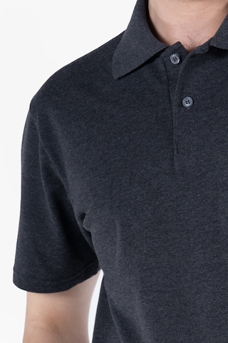 Yıldırımlar T-shirt %100 Pamuk Polo Yaka Fleto Cepli %100 Pamuk Antrasit Melanj
