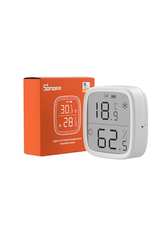 Sonoff SNZB-02D ZigBee LCD Ekranlı Akıllı Sıcaklık ve Nem Sensörü