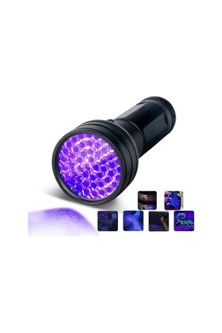 Tongxida 51 Adet Led Mor Işık Uv El Feneri, Blacklight Siyah, Uygun Öğrenciler Ve Amatörler İçin Siyah