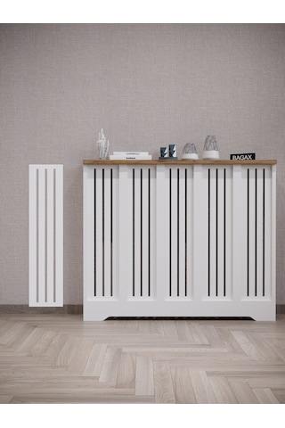 Efes Model Beyaz Üstü Çam Renk 96 CM Petek Kaplama Dresuar Çam