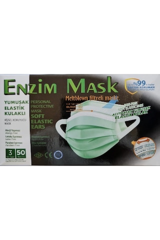 150 Adet Maske 3 Katlı Meltblown Koruyucu Tabaka Yeni Nesil