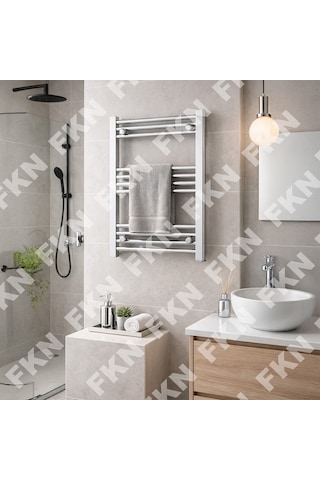 Angora Florad Çelik Krom Havlupan 50 X 65 cm