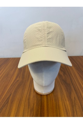 Hamze Mikro Paraşüt Delikli Kumaş Yazlık Unisex Beyzbol Cap Şapka Bej