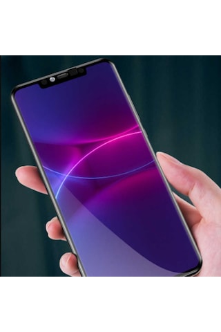 Huawei Mate 20 Pro Zore Süper Pet Ekran Koruyucu Jelatin-Siyah Siyah