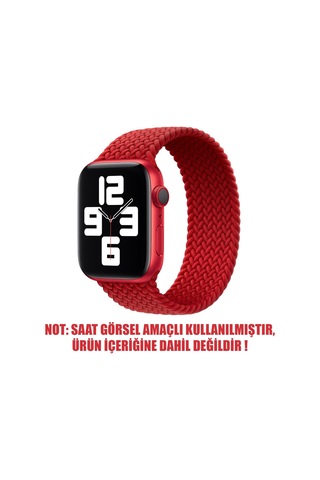 Microsonic iOS Uyumlu Watch Series 6 44Mm Kordon, (Large160Mm) Kırmızı