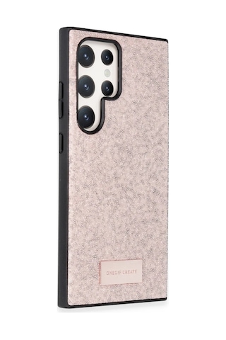 Onegif Samsung Galaxy Uyumlu. S23 Ultra Bright Simli Kapak - Pembe