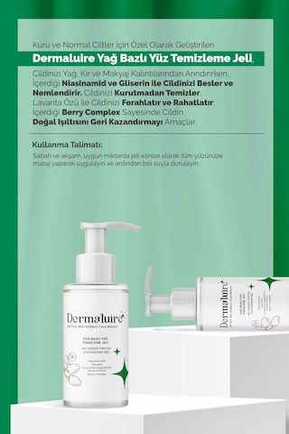 Dermaluire Vitamin C Serum 30 ML + Bha Tonik 200 ML + Nemlendirici Cilt Bakım Kremi 200 ML + Yağ Bazlı Temizleme Jeli 200 ML