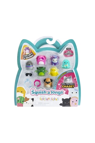 Squishmallows Squish-a-longs 8 Figür + Yüzük Set Seri 2 Al0024