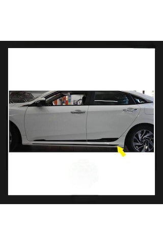 Honda Civic Fc5 2016-2021 Uyumlu Piano Black Marşpiyel Çıtası