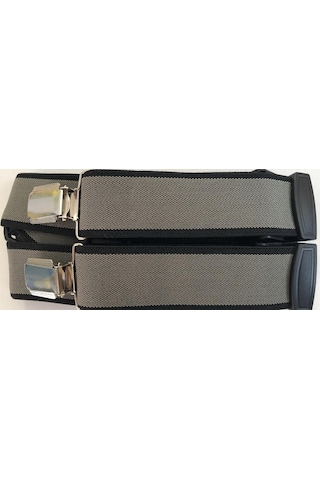 Haki Renkli Haki Yeşili Dört Klipsli Pantolon Askısı Haki