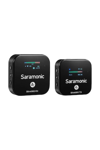 Saramonic Blink900 B1 Kablosuz Yaka Mikrofonu, Dslr Video Kamera/Apple Uyumlu iPhone/android/dizüstü Bilgisayar İçin Oled Ekranlı 2.4ghz Kablosuz Yaka Mikrofonu
