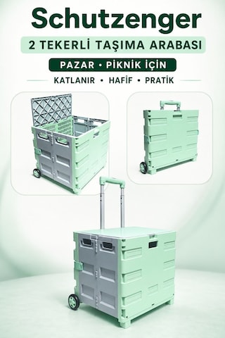 İki Tekerlekli Taşıma Arabası Pazar Piknik Pratik Çözüm Katlanır Ps11