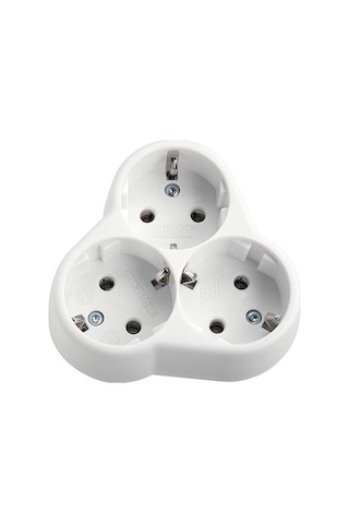 Viko 3'Lü Sıva Altı Topraklı Priz Viko Yonca Priz