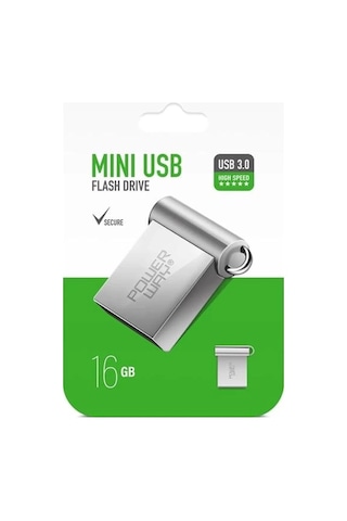 Powerway 16gb Usb 3.0 Metal Mini Flash Bellek