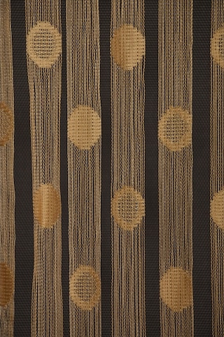 Küçük Puanlı Model Gold Renk Hazır Ip Perde 300x280 Cm