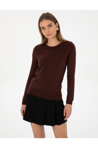 Pierre Cardin Kadın Kahverengi Kazak /triko 50315758-vr029 Kahverengi