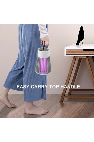 Symbee Usb Şarjlı Elektrikli Sinek Öldürücü Lambası - 360 Tüm Yönlü Tasarım, 20-50 M² Kullanıma Uygun, Düşük Enerji Tüketimi, Yatak Odası Ofis İçin