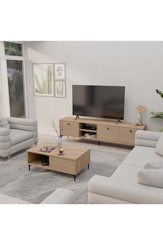 Set 1364-2092 Vision Tv Ünitesi - Orta Sehpa Seti Sepet - Yunus