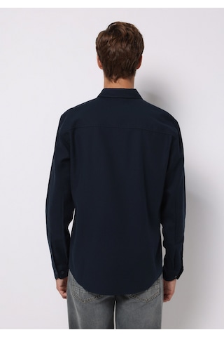 Colin's Colins Slim Fit Shirt Neck Ekoseli Erkek Lacivert Uzun Kol Gömlek Cl1076727 Q1.v1 Nav Lacivert