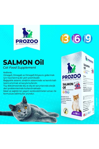 Prozoo Somon Yağı Kedi 100 ML