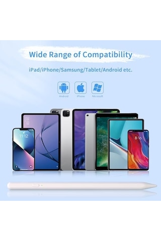 Jxyhmy Dokunmatik Ekranlar İçin Stylus Kalemler, Manyetik Adsorpsiyonlu Evrensel İnce Noktalı İpad Kalemi İphone/ipad//android/tablet Ve Diğer Dokunmatik Ekranlarla Uyumlu Beyaz
