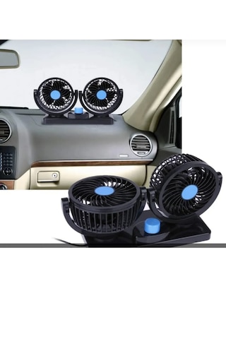 Araç Içi 360 Derece Dönebilen Mükemmel Soğutucu Oto Vantilatör 12