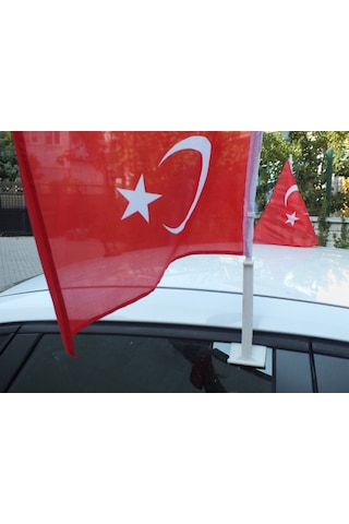Flamalı Araç Konvoy Türk Bayrağı 30 X 45 - 20 Adet
