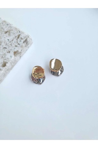 Vip Çift Renkli Kadın Küpe Sevgiliye Hediye